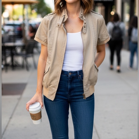 Short Sleeve Jacket. - Picture 3 of 15